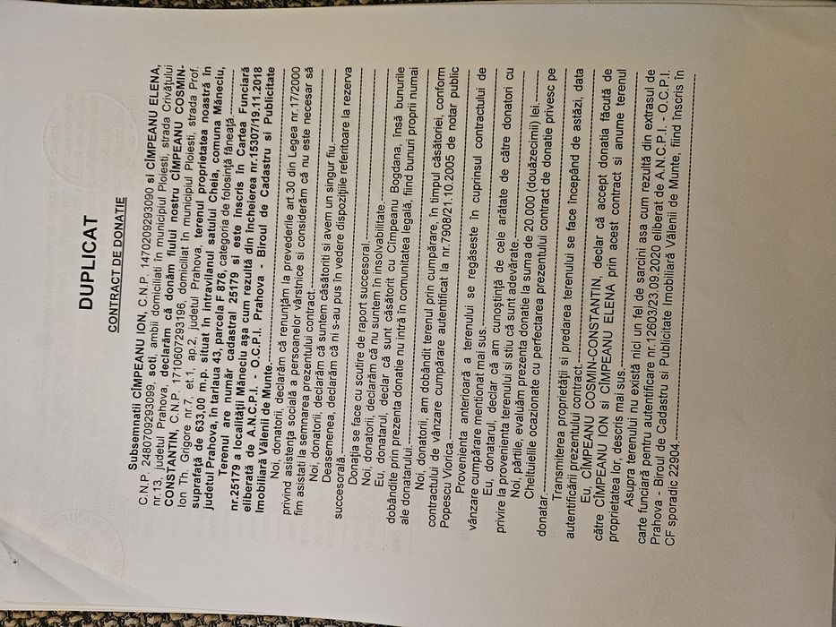 Vânzare teren  Cheia, Maneciu,Prahova