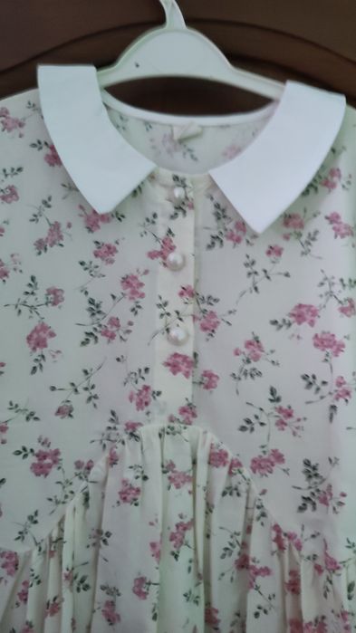 Rochie cu flori de vara 9-10 ani