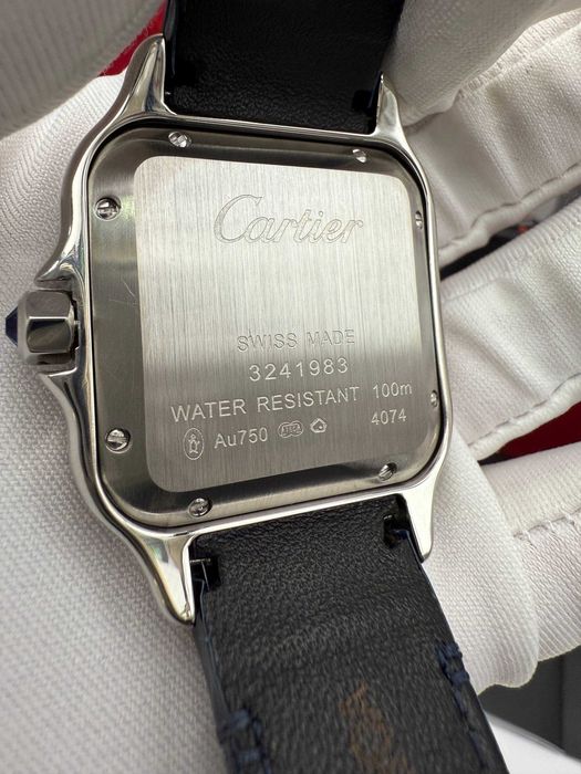 Cartier santos 100 синьо