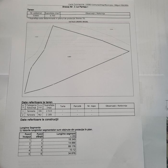 Teren intravilan de cabană la munte