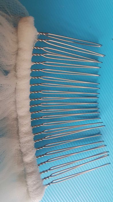 Сватбен воал, с нишки от бяло злато