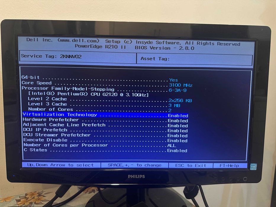 Server Dell PowerEdge R210II Intel Pentium G2120 8GB DDR3