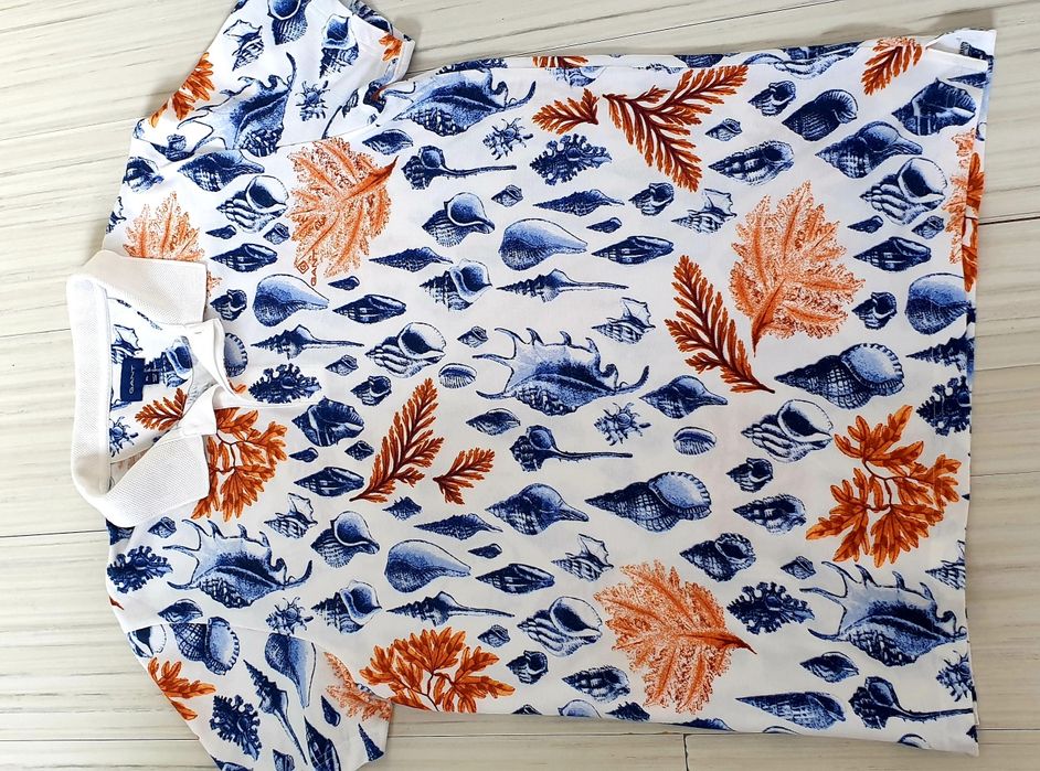 GANT Pique  Cotton Size XL НОВО! ОРИГИНАЛ! Мъжка Тениска!