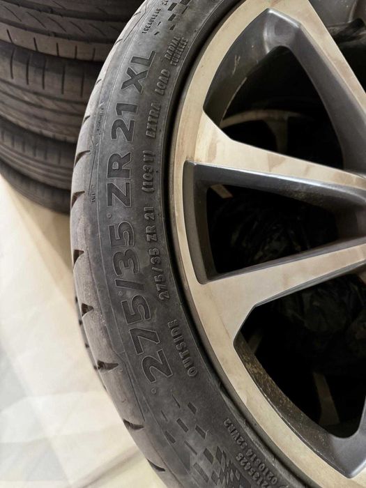 Roti complete 21 Audi Sport Originale:275/35 R21 Jante+Anvelope Conti