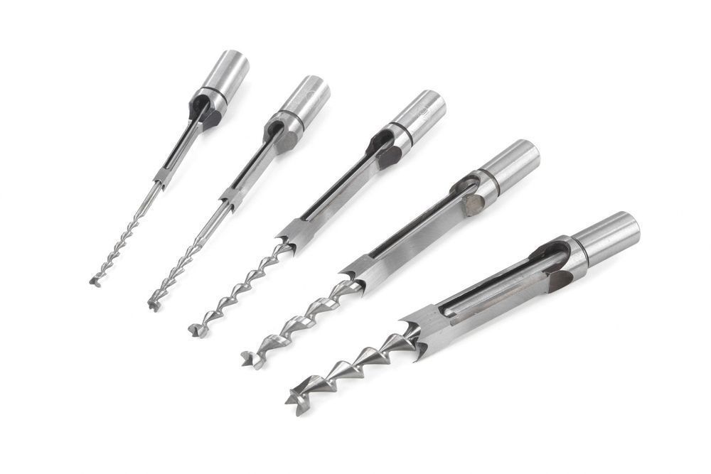 Set de 5 burghie pentru gaurit patrate in lemn hbm machines olanda