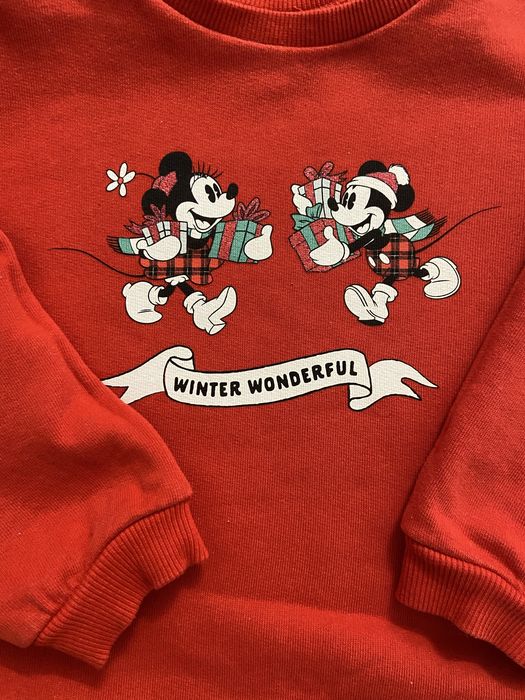 Bluză fată Minnie &Mickey Mouse mărime 92-98 LCW Disnay Crăciun