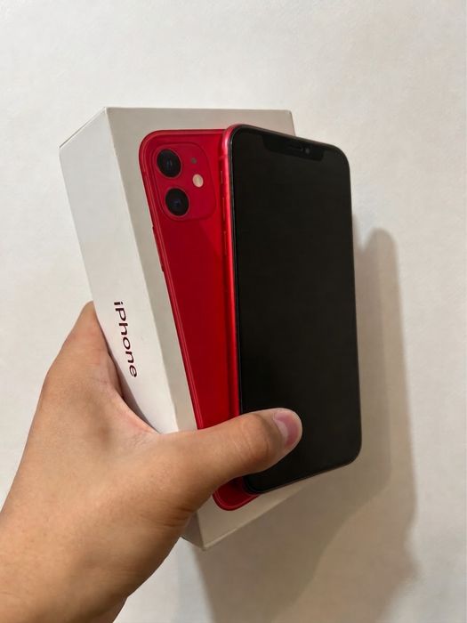 iPhone 11 (128 ГБ, АКБ - 75%).