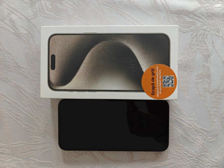 iPhone 15 pro max, titanium gray, 256gb, 97% baterie