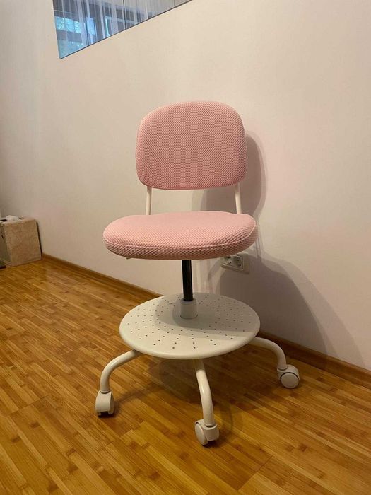 Scaun birou copii, roz deschis #ikea