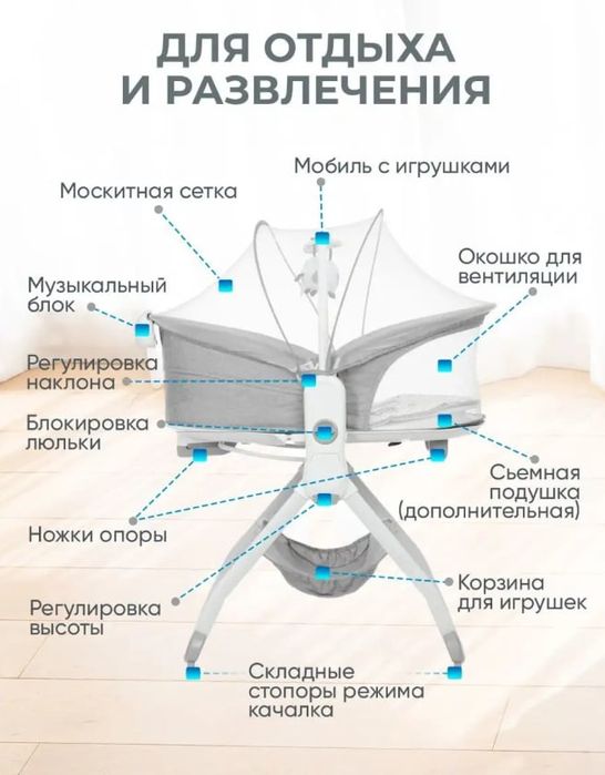 Продам кроватку 6 в 1