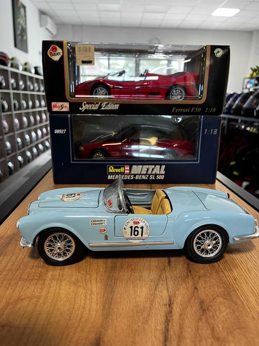 BBURAGO колекционерски модел Lancia Aurelia B24 Spider Mile Miglia   1:18 мащаб