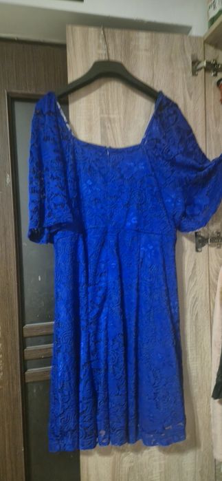 Rochie dantela  albastru