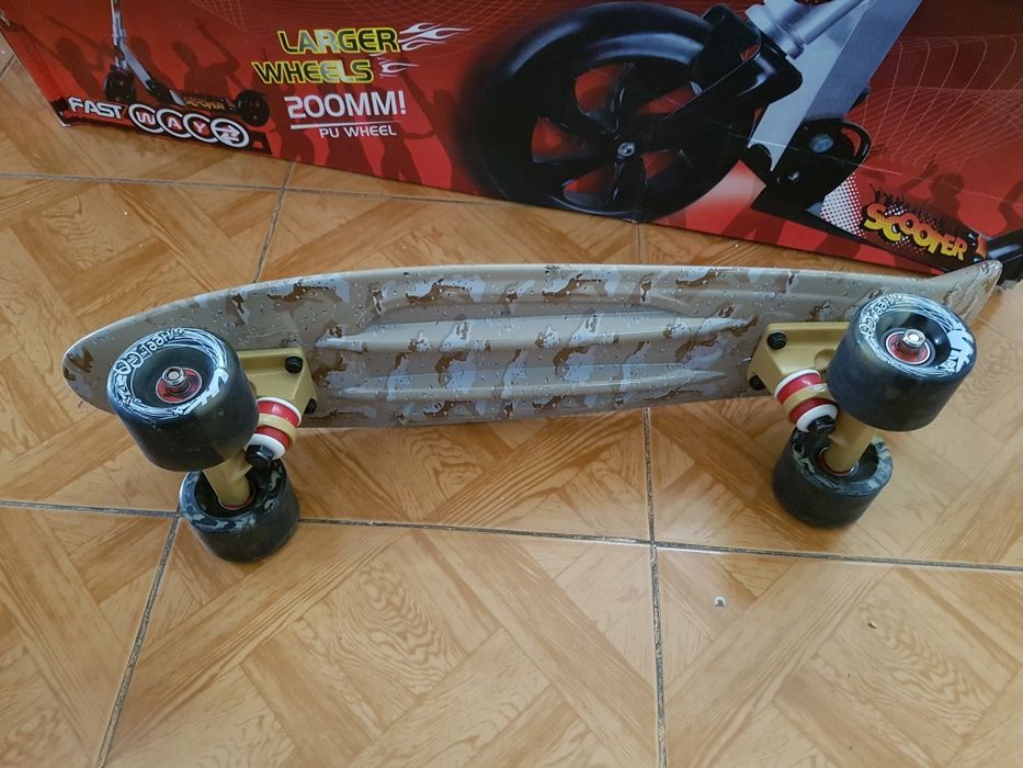 Vand peny board folosit de 2 ori plus skateboard 2 roti