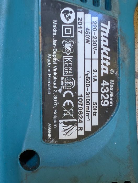 Fierăstrău pendular Makita 4329 (450W) – Original, stare excelentă