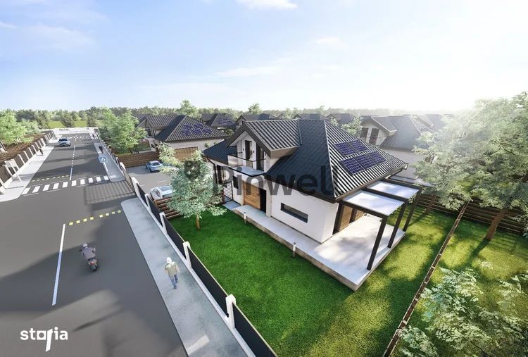 Casă premium P+M într-un ansamblu exclusivist din Tunari | 5 camere |
