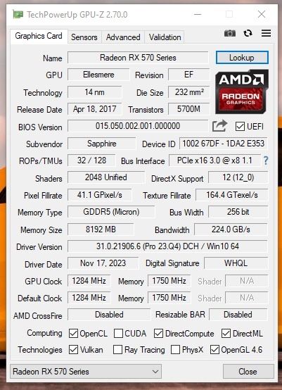 PC Gaming Ryzen 5 1600, RX 570 8GB, 16GB DDR4, SSD+HDD + Monitor 24"