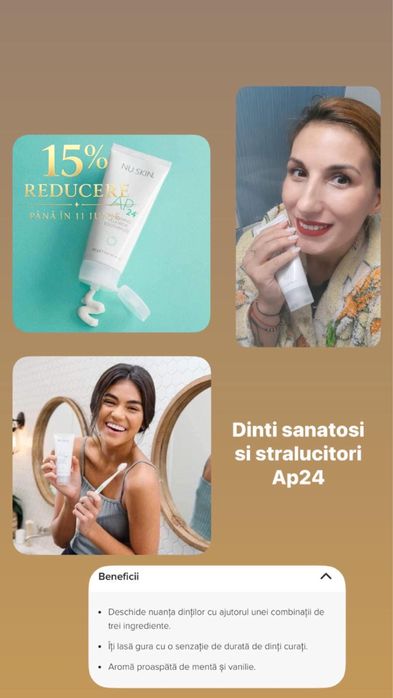 Pasta de dinti Ap24 pentru albire