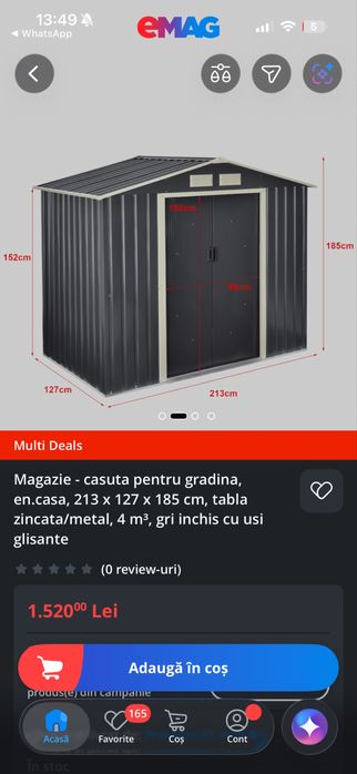 Magazie de gradina incapatoare, stare foarte buna