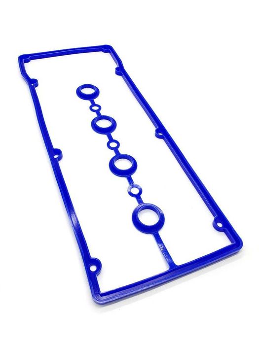 Прокладка клапанной крышки дв. 406 (силикон. синяя) с уп.кольцом