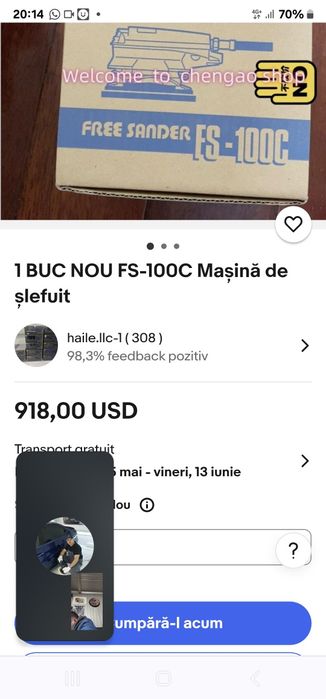 Slefuitor cu vibrații pneumatic