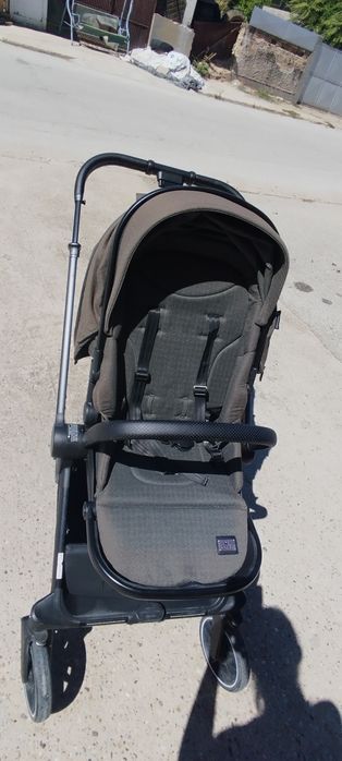 Бебешка количка с реверсивна дръжка 3 в 1 Lorelli - Reya, Green