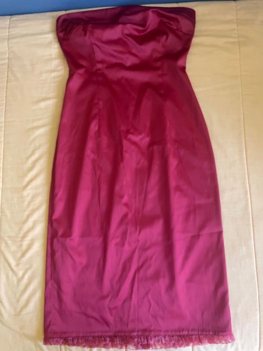 Дамска червена коктейлна рокля, Dika 38