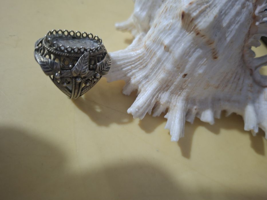 Винтажное серебро кольцо