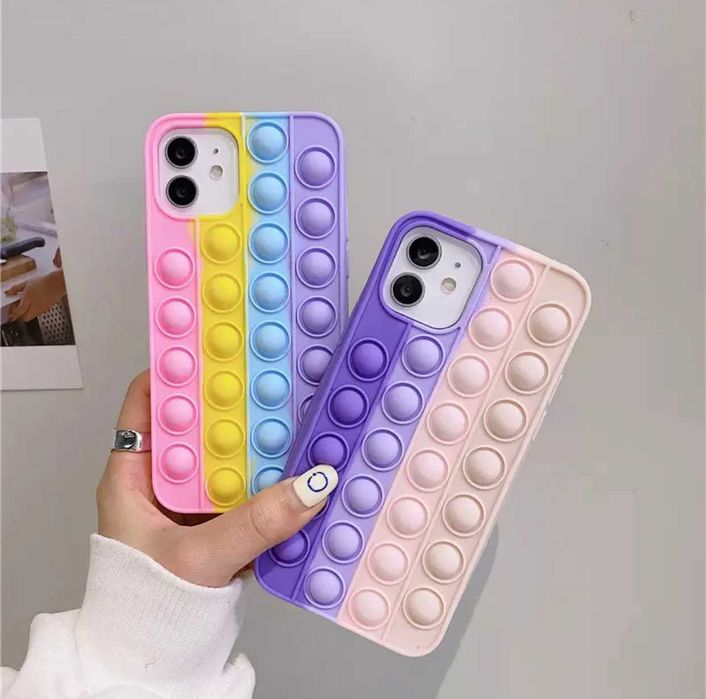 Husa silicon model POP IT pt. iPhone XS Max , 13 , 13 Pro , 13 Pro Max