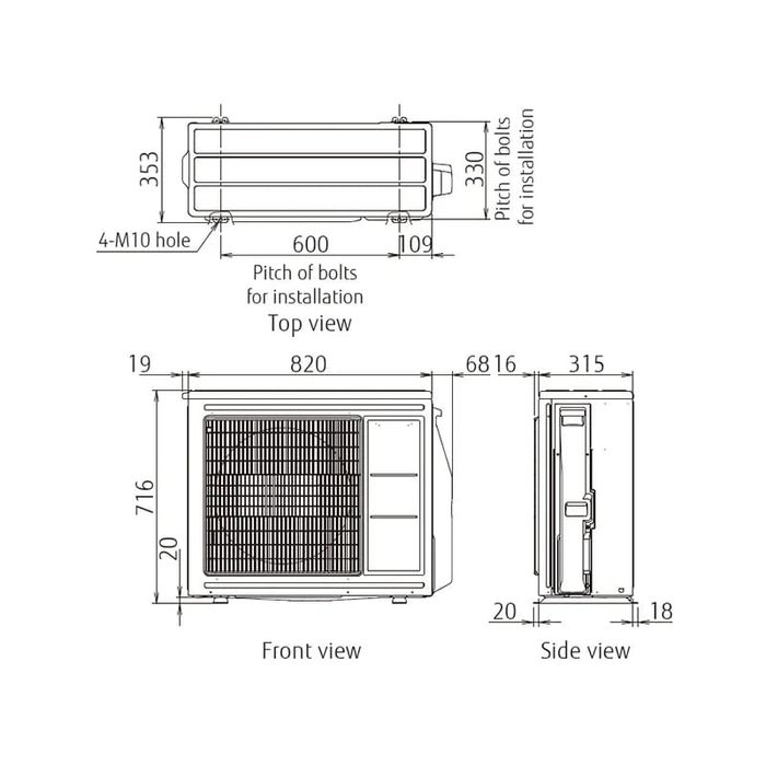 Pompa caldura split 7.5kW 230V R32 Fujitsu WSYA080ML3 - WOYA080KLT
Incalzire - Racire - Apa Calda Menajera