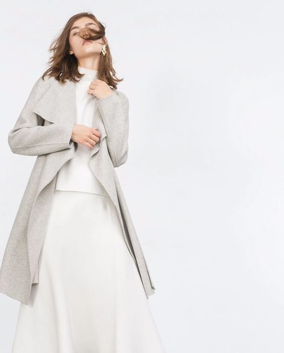 ZARA handmade тънко палто р-р С