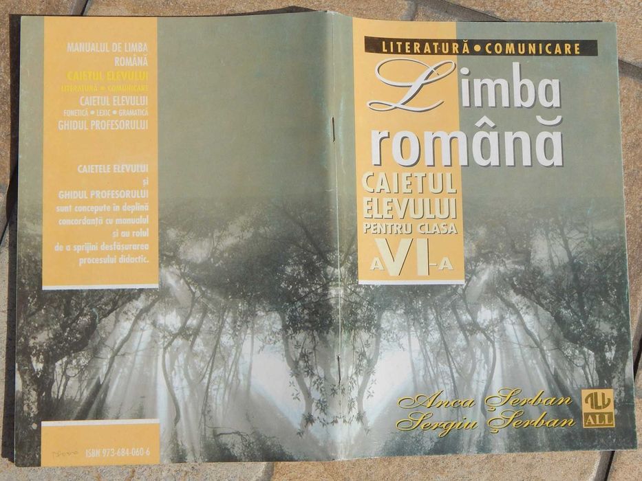 Caietul elevului romana VI S Serban A Serban All Educational 1999