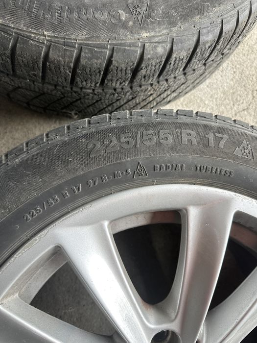 Jante Roti iarna BMW 5x120 R17 225 55 17 Continental F10 F11 F30 F31 F