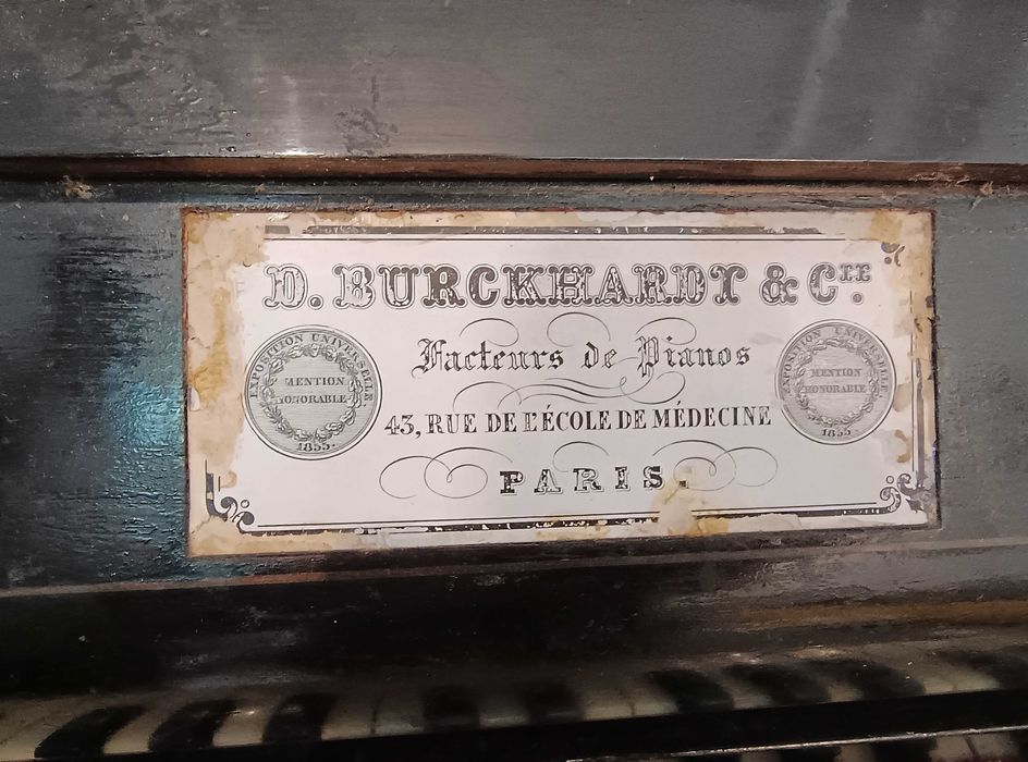 Пиано D. Burckhardt & Cie. Paris 1855г.