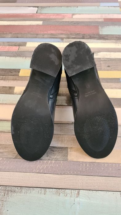 Ghete dama, piele naturala, Zee Lane, 41, negru