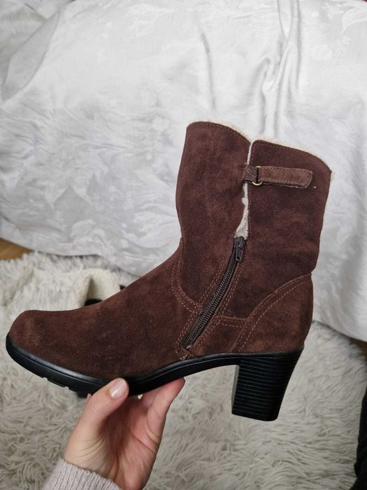 Ghete Clarks piele naturală, călduroase, mărimea 38