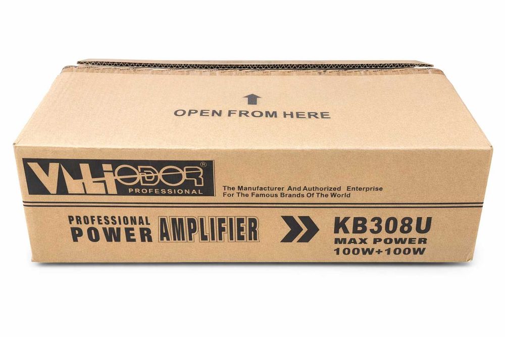 Amplificator profesional tip statie Vlliodor KB-308U, 2x100W, bluetooth