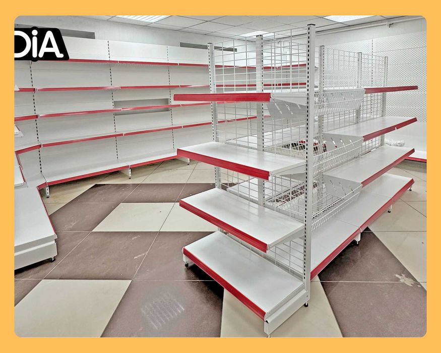 Стеллаж металлический сборный, железная полка