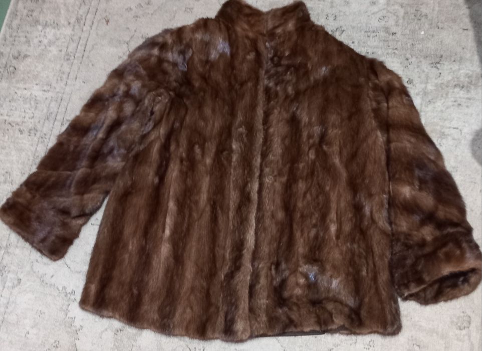 Haină de blană vizon