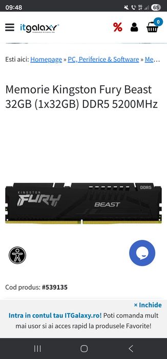 Vând Kit Placă de bază DDR5+procesor I5 14600kf