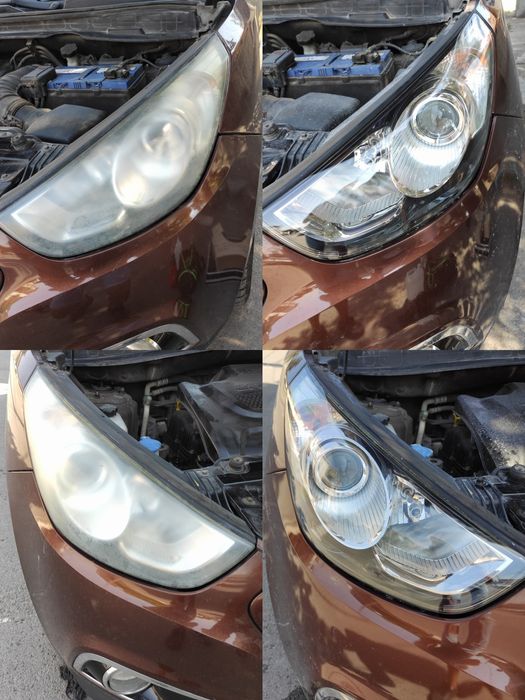 Polish Faruri(Polimerizare) Folie PPF la domiciliu