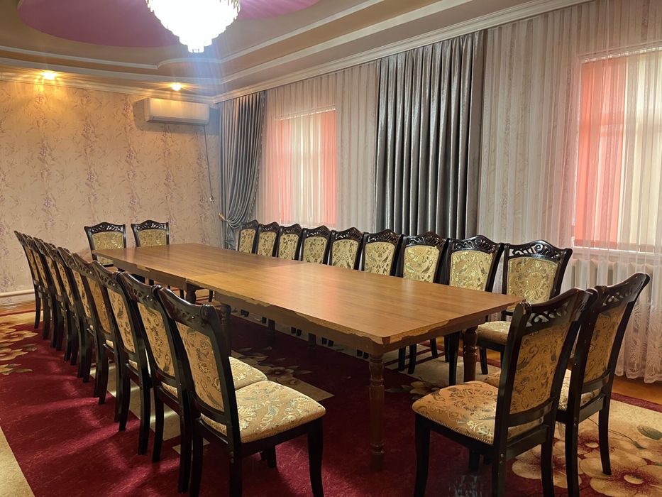 Үстел 24 орындығымен