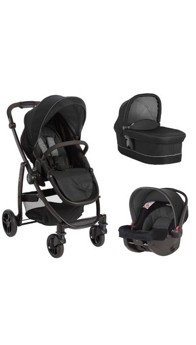 Бебешка количка GRACO Evo II, 3-в-1, Черно/Сиво