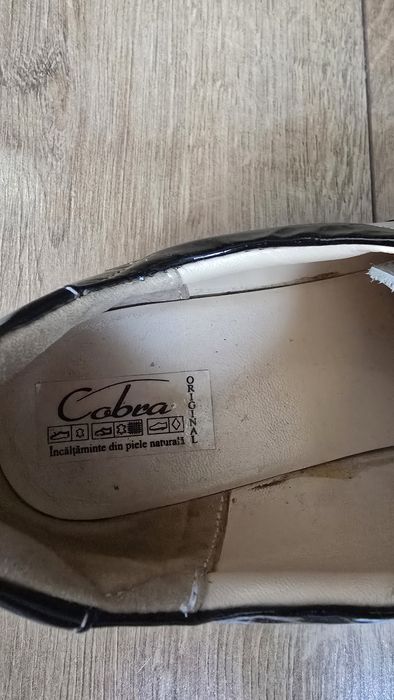 Pantofi comozi din piele naturala, nr.40
