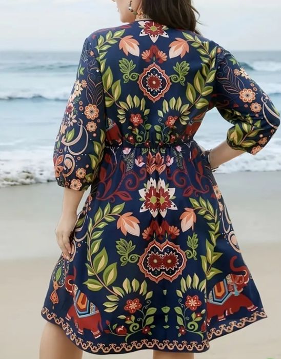 Дамска рокля с джобове