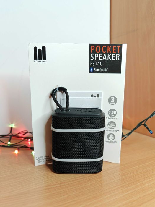 NOUA Boxa Bluetooth portabila 3.5 ore autonomie, rezistenta la apa