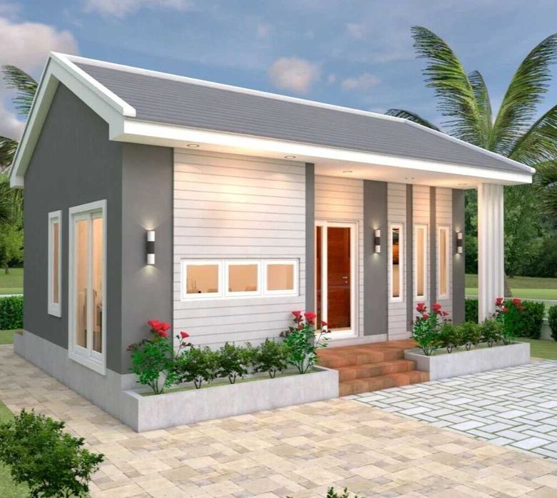 НА ИЗПЛАЩАНЕ - Луксозна сглобяема къща с 2 спални, 48 кв. м