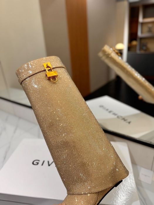 Cizme Givenchy Shark Lock crystal pe comanda