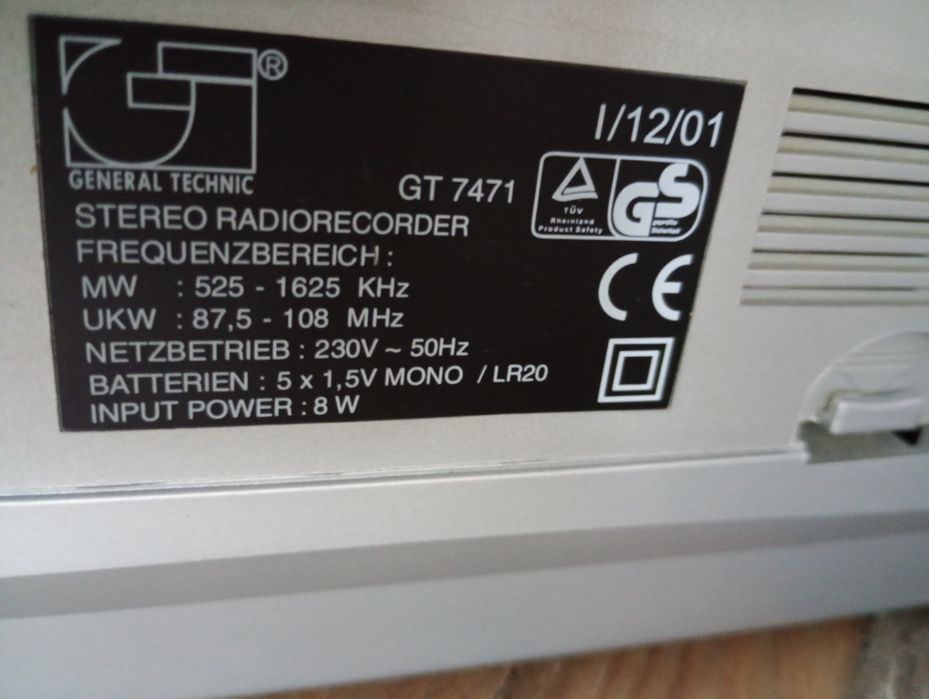 Radiocasetofon stereo vintage