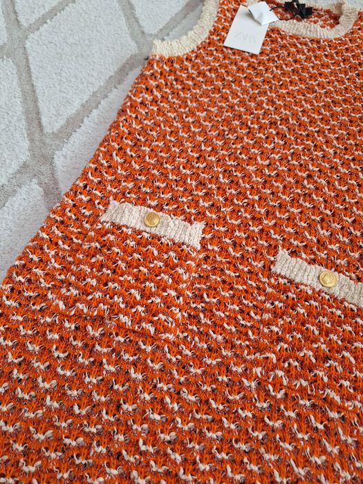 Рокля ZARA, knitted dress, размер М