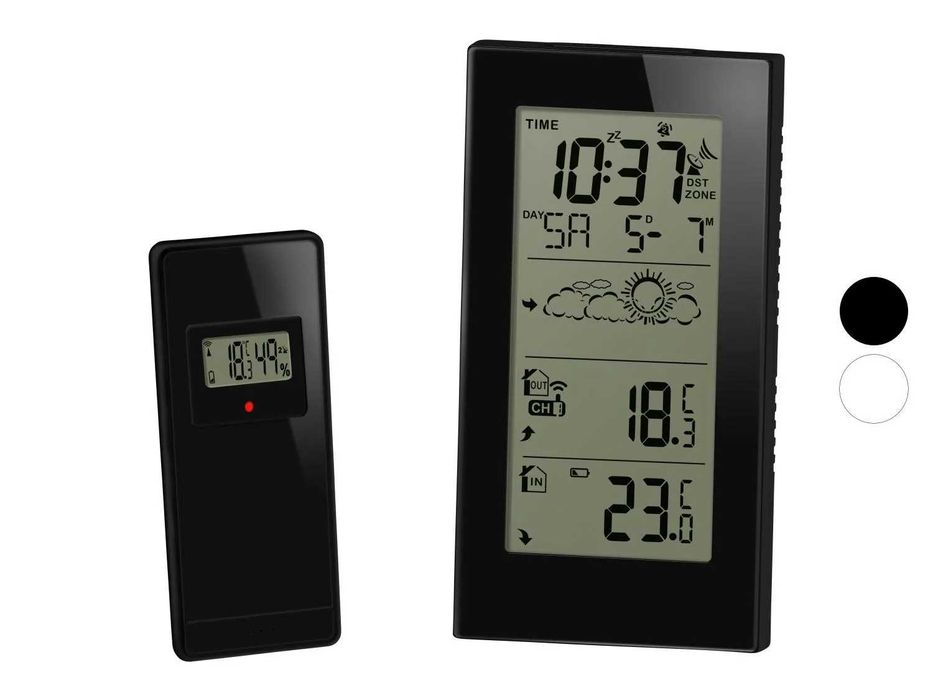 Stație meteo radiocomandată, cu senzor exterior wireless noua Germania
